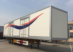 Quality 40 Feet Container Flatbed Semi Trailer Truck 2 Or 3 Axles 30-60 Tons 13m for sale