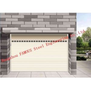 Light Aluminum Doors Overhead Metal Roll Up Doors Low Noise Heat Insulation Type