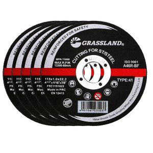 Flat 115x1x22mm 4.5inch Abrasive Metal Cutting Discs For Angle Grinders