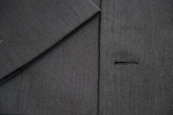 Dark Grey Mens Casual Blazer Jacket Stand Collar Tunic Suit Viscose Fabric Type