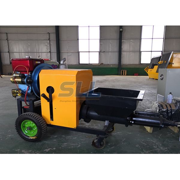 Buy Diesel Mortar Spraying Machine / Cement Plaster Spray Machine With Wide Application at wholesale prices