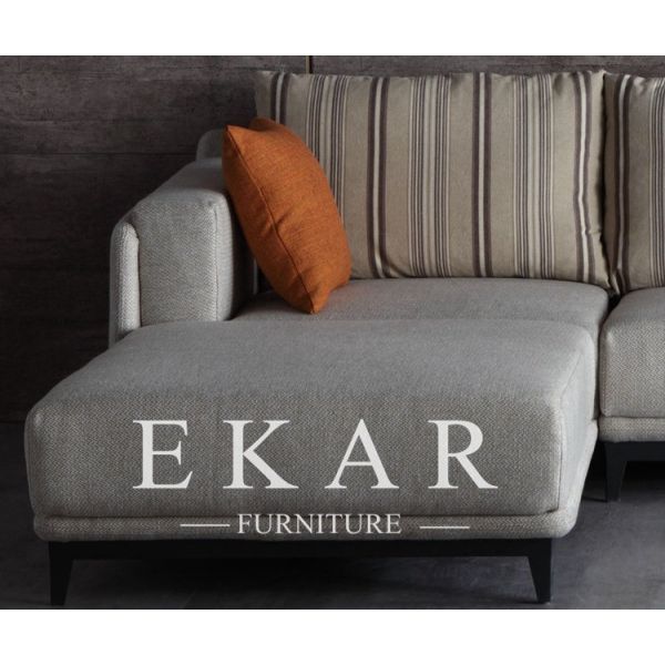 Creative Suede Leisure Sofa Corner Reclining Loveseat Sofa 682