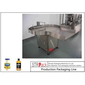 Industrial 50ml-5L Round Bottle Packing Machine Bottle Feeding Turntable