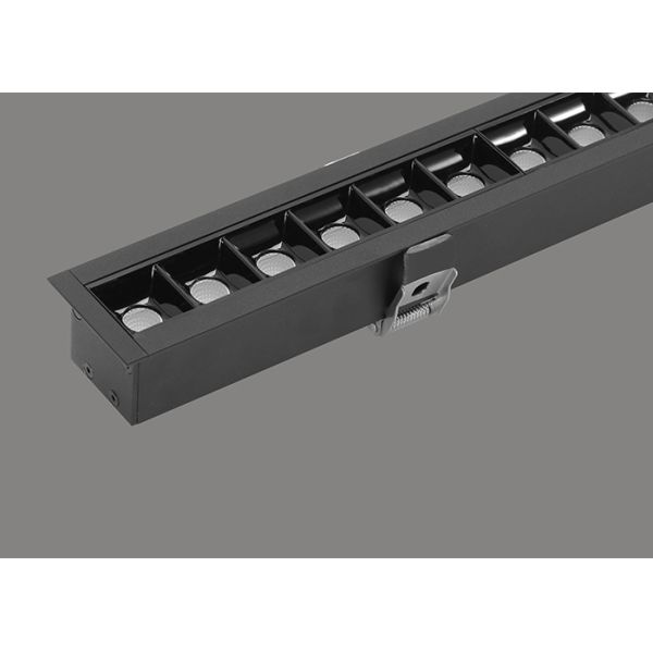 Anti-glare aluminum housing without screws, 28W recessed new design LED linear light