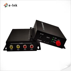 2Ch Bidirectional RCA Optical Fiber Media Converter Audio over Fiber