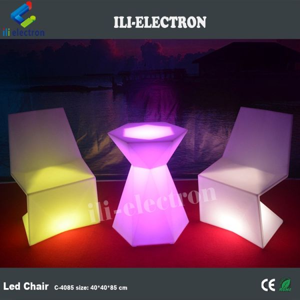 Plastic LED Glow Furniture Infarad Remote Control For Outdoor event