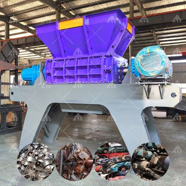 Buy Double Shaft Metal Shredder for Giant Car Shell with 200-2200 mm Input Size and 1-10 cm Final Product Size at wholesale prices
