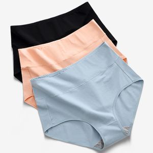 Solid Women Cotton Panties , Lingery cotton seamless hipster panties