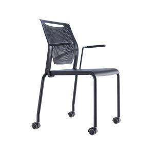 Steel Stackable Meeting Chairs For Conference Hall Boardroom