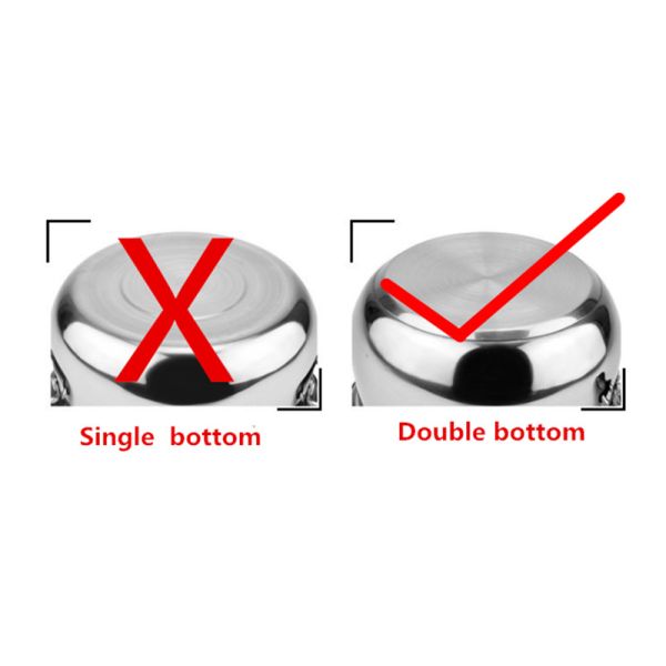 High Quality Stainless Steel Sauce Pan Milk Pot Soup & Stock Pots Set With Steamers