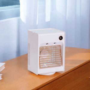 Home Office Table Personal Air Conditioner 4000mAh Rechargeable Rotating Air