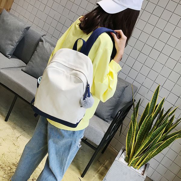 2018 high quality street tide brand fashion backpack Simple hundred lap school