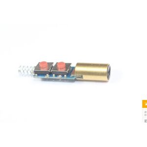 Cheap 650nm red dot laser module with spring and switch