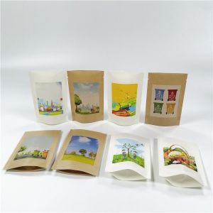 MOPP VMPET Biodegradable Kraft Paper Bag 100mircon