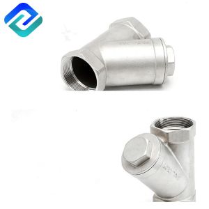 BSP High Pressure Y Strainer With Drain Valve 30 Mesh Investment Casting