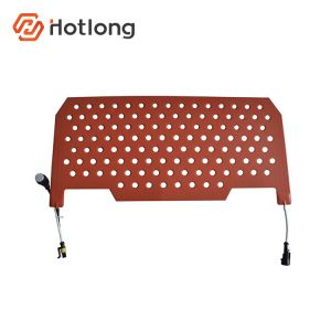 Thin Lightweight Curved Fiberglass Reinforced Silicone Rubber Heater