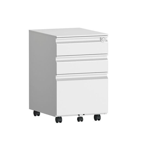 Buy Gooseneck 3 Drawer Mobile Pedestal Cabinet Office Lockable at wholesale prices