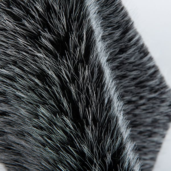 70-80mm Pile Length Acrylic Hair Tippy Dyeing Synthetic Fur Fabric for Winter Coat