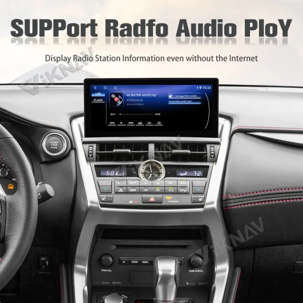 Viknav Car Radio For LEXUS NX NX200 NX200T (2015 2016) 12.3 inch Touch Screen Carplay Car GPS Navigation Multimedia