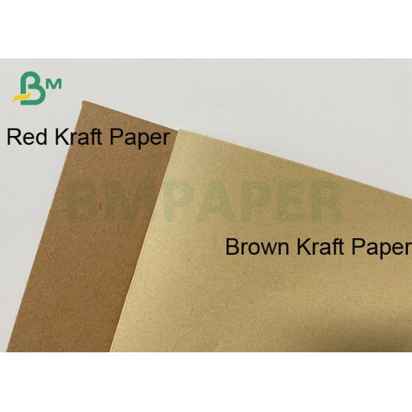Food Grade Virgin Kraft Paper With Two Sides Coated Red Color 