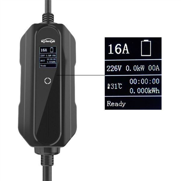 Buy 3.5kW Portable Level 2 EV Charger 16A Indoor EV AC Charger For Home Use at wholesale prices
