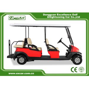 4 wheel 6 seats golf car with flip seats 48V Battery Mini Electric Golf Carts