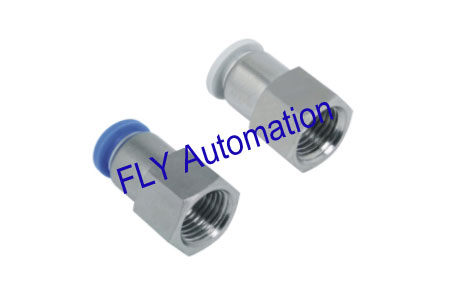 Buy PCF Pisco Female Straight One Touch Zinc Brass Pneumatic Tube Fittings at wholesale prices