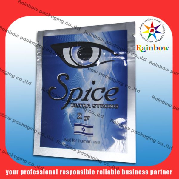 Buy 100 Micron Aluminium Foil Bag PET / AL / PE For Herbal Incense Package at wholesale prices