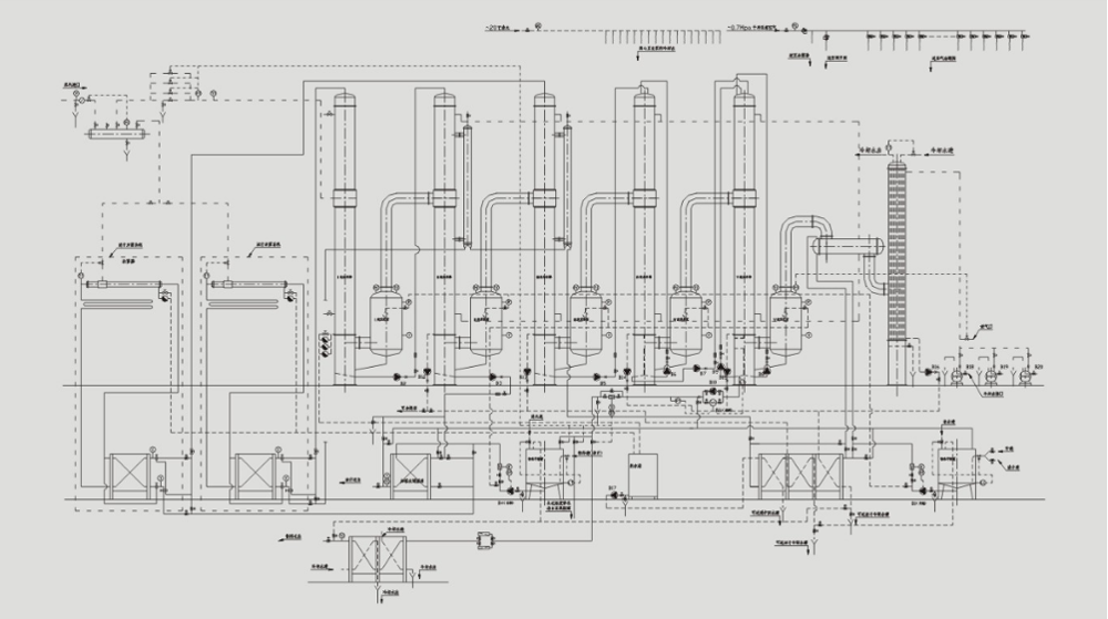 Water Treatment Plant Machine MVR Type 50L-5000L Forced Convection Evaporator
