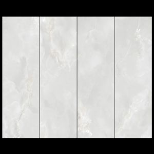 Polished White Porcelain Tiles Easy Maintenance Scratch Resistance