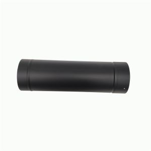 Black Straight Insert 500mm Single Wall Black Stove Pipe