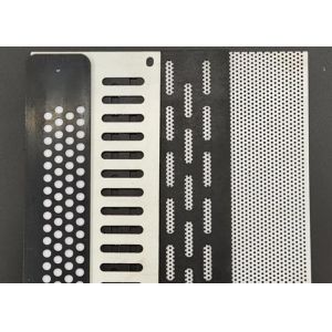Black Electro Perforated Mesh Sheet With Square Hole