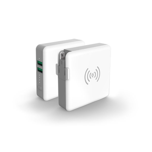 4 In 1 Universal AC Adapter Wireless Charger Power Bank