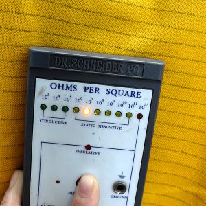 Yellow 5mm Stripe 99% Cotton+1% Carbon Fiber ESD Anti-static Long Sleeve Shirt