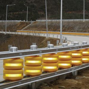 Galvanized Powder Coated Steel Highway Roller Barrier with ISO9001 2008