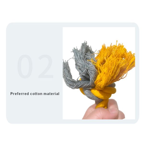 Chewer Toy Large Dog Aggressive Colors Crocheted Indestructible Rope Polyester Material