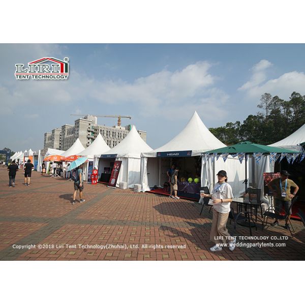 Buy Polyester Textile 5X5m Gazebo Canopy Tent Wind Resistance 100km/H at wholesale prices