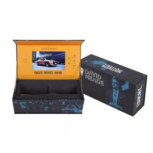 LCD Screen Gift Box Hardcover Printing Video Box With LCD Screen