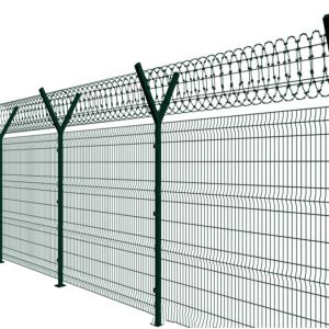 ISO9001 Powder Coated 358 Security Fence High Security 50x50mm 60x60mm