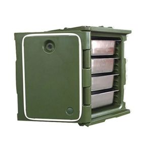 Blue Nylon Handles Hot Food Carrier 90L Capacity 13.5kgs 63.5*46*64cm