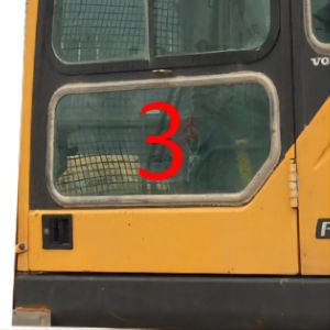 EC240B VOLVO Windshield Glass Excavator Cabin 5mm Tempered Glass