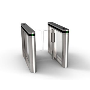 Fast Speed Stainless Steel Flap Barrier Turnstile 6 Groups Sensor For Banks