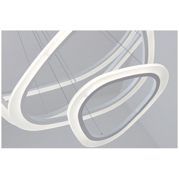 2 Rings Modern Decorative 26W 43x25cm Ring Pendant Light Fixture