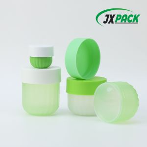 JXPACK 50ml Plastic Cosmetic Cream Jar with Pull Lid