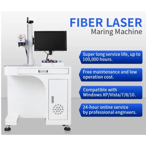 All In One Desktop Mini Laser Engraving Machine 20W 30W 50W Fiber Laser Marker