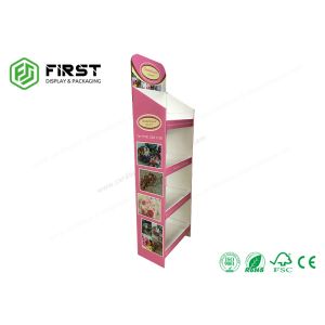 4C Offest Printing Cardboard Floor Displays Eco - Friendly Recyclable For Snacks