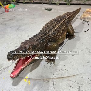 Life Size Animatronic Crocodile Simulation Animals For Zoo Park Decoration