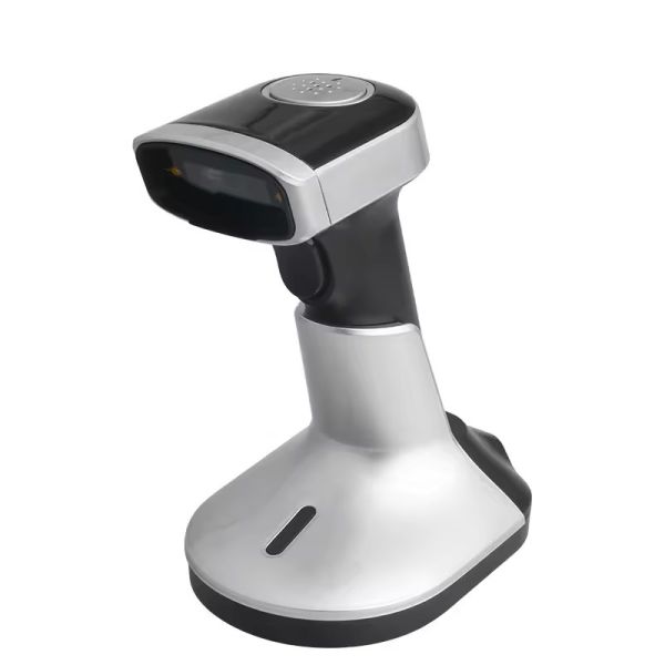 Buy Handheld Barcode Scanner 1D Qr Code With Charging Stand USB Wireless Bluetooth Barcode Reader at wholesale prices