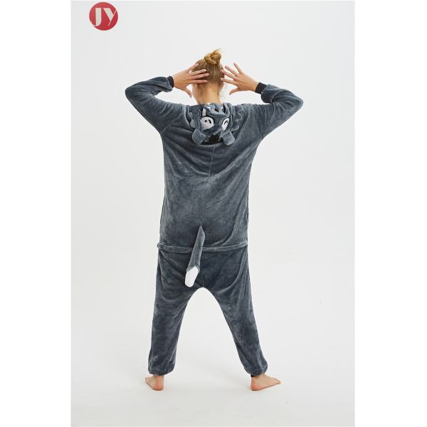Buy Sleepwear Kigurumi Onesie Timber Wolf Animal Pajamas With Carrying Pocket at wholesale prices