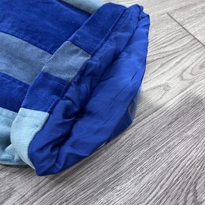 Loose Fit Men's Sweatpants With Custom Embroidery Patch And Color Blocked